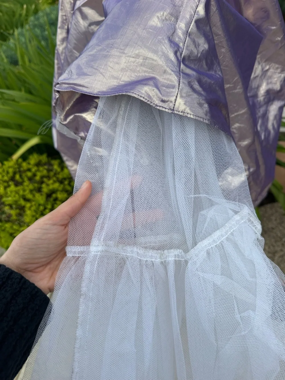 GUNNE SAX Jessica McClintock Purple Prom Gown 5 Iridescent 80s Bridgerton Formal - Picture 8 of 11